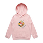 Hand Me The Popcorn - Kids Hoodie Pink Kids Hoodie Printed In Australia