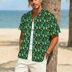 Cactus Plants Men's Crinkle Hawaiian Shirt