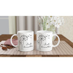 Just Breathe - White 11oz Ceramic Mug White 11oz Mug Globally Fulfilled motivation positivity