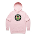 Coffee Is Universal, Alien - Womens Hoodie Pink Womens Hoodie Coffee Printed In Australia Sci Fi