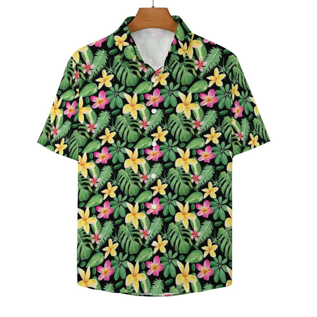 Frangipani Women's Collared Pocketless Short Sleeve Shirt