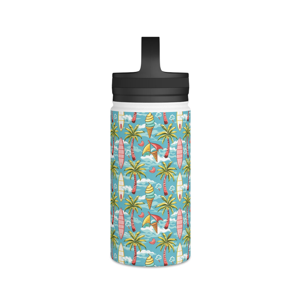Summer Surf Stainless Steel Water Bottle, Handle Lid Stainless Steel Water Bottle With Handle Lid Globally Fulfilled Summer Surf
