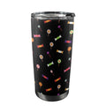Candy 20oz Mobile Tumbler with Lid (Black Lock) One Size 20oz Travel Mug Food Printed Offshore