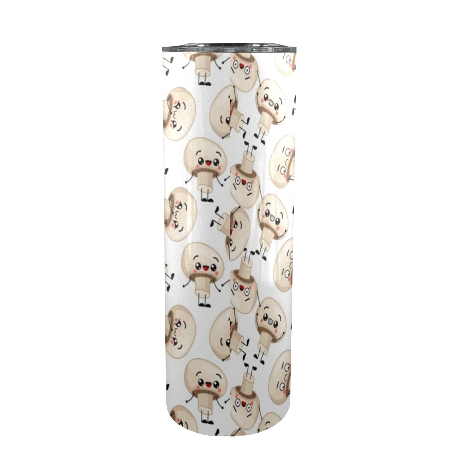 Cute Mushrooms 20oz Tall Skinny Tumbler with Lid and Straw