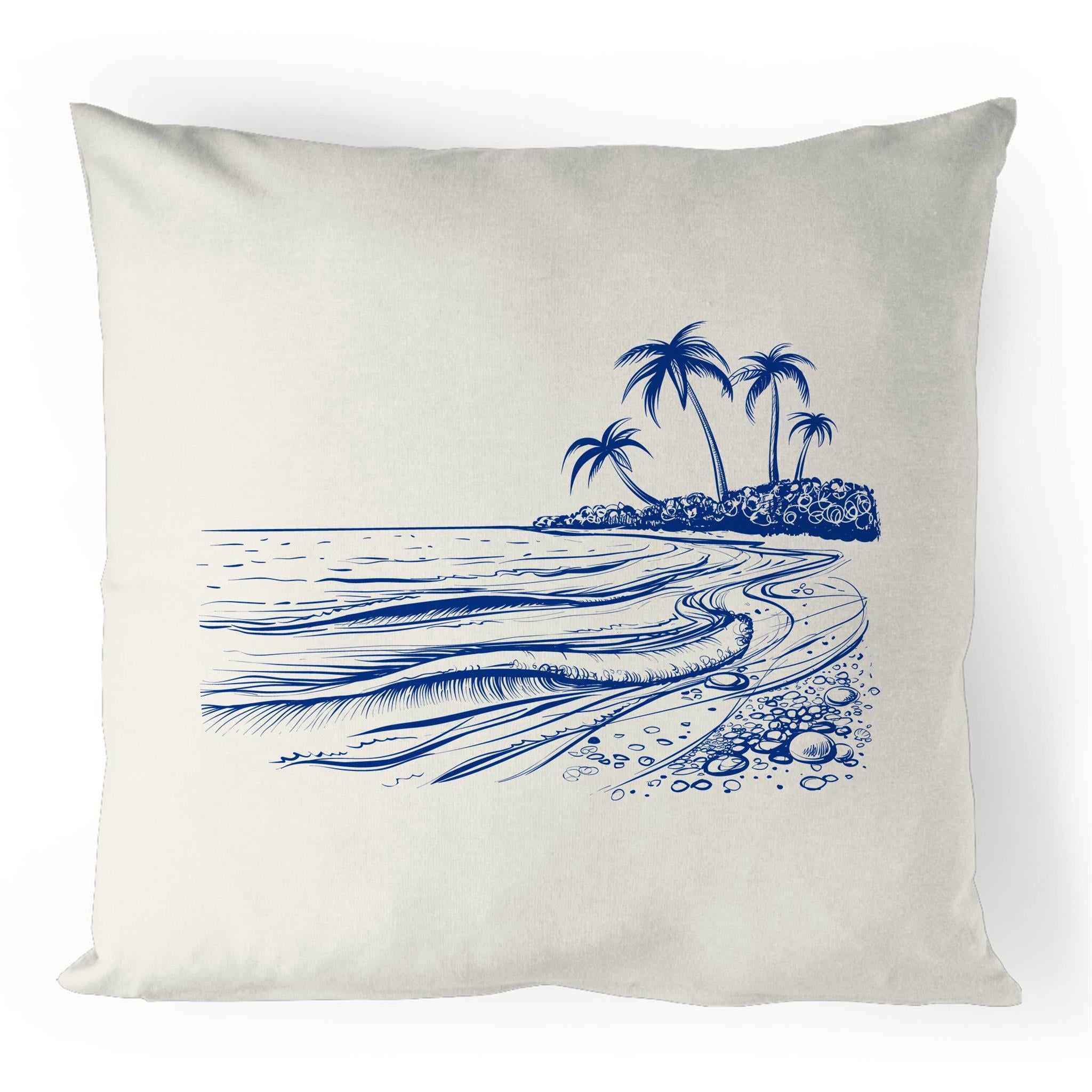 Surf Beach - 100% Linen Cushion Cover Default Title Linen Cushion Covers Printed In Australia Surf
