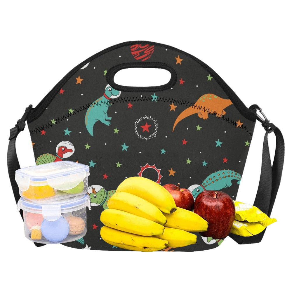 Astronaut Dinosaurs - Neoprene Lunch Bag Neoprene Lunch Bag Printed Offshore