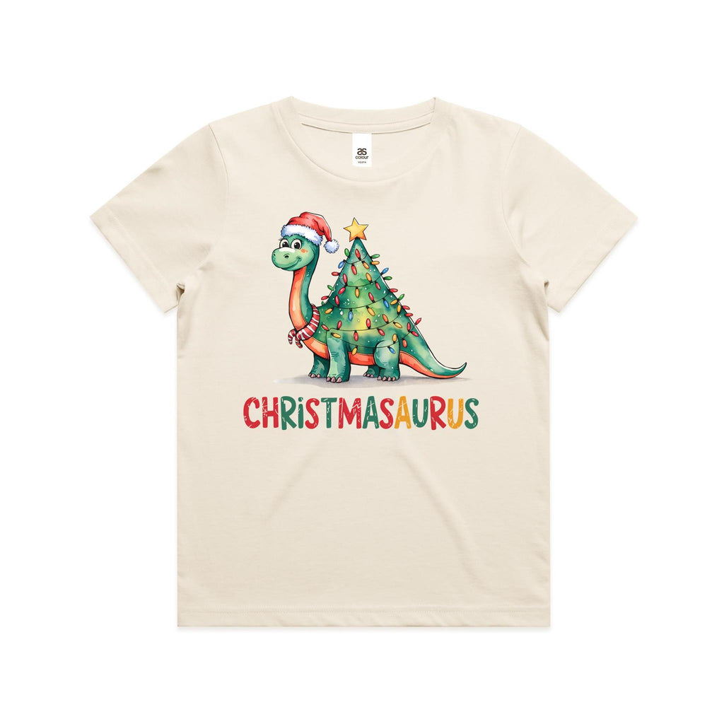 Christmasaurus, Christmas Dinosaur - Kids T-shirt