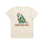 Christmasaurus, Christmas Dinosaur - Kids T-shirt