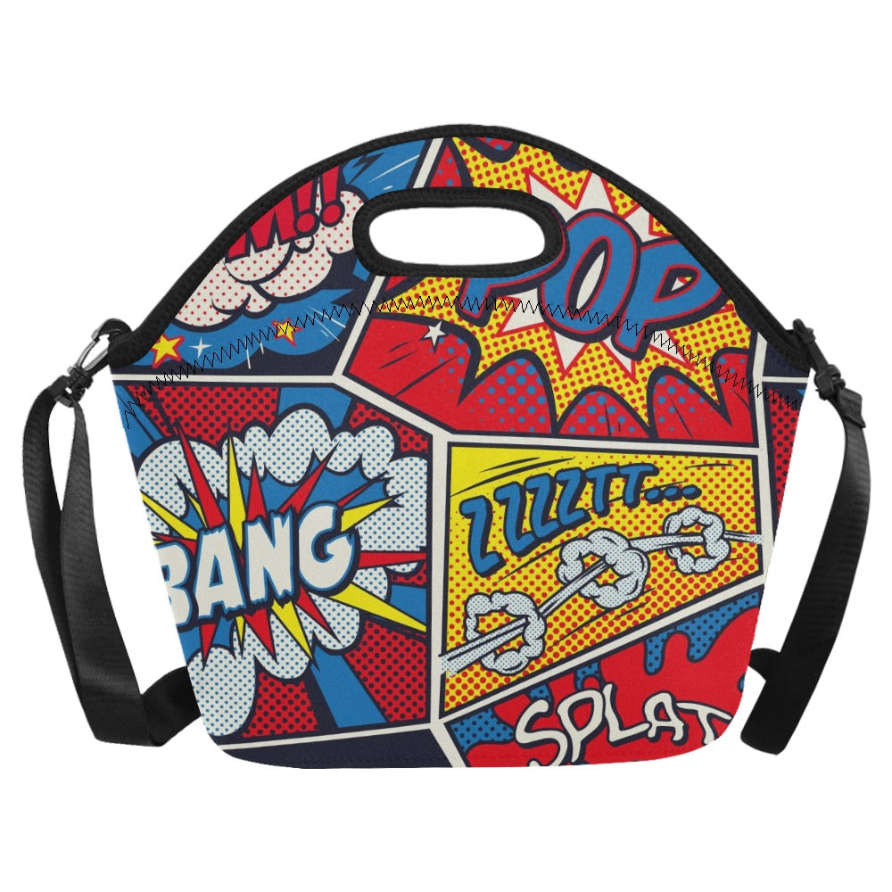 Comic Book - Neoprene Lunch Bag Neoprene Lunch Bag Printed Offshore