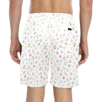 Paw Print Men's Mid-Length Beach Shorts Men's Mid-Length Beach Shorts animal Printed Offshore
