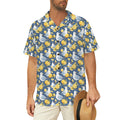 Lemon Seagull Men's Short Sleeve Hawaiian Shirt Men's Hawaiian Shirt (New) animal Printed Offshore