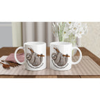 Don't Knock Lazy Until You Try It, Sloth White 11oz Ceramic Mug White 11oz Mug animal Funny Globally Fulfilled
