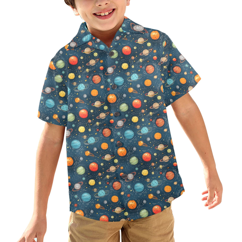 Galaxy - Junior Kids Hawaiian Shirt