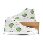 Dinosaur Fairy - Kids' High Top Canvas Shoes Kids High Top Canvas Shoes animal Printed Offshore