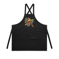 Lorikeet AS Colour Carrie Apron Black One Size Apron animal Printed In Australia