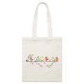 Birds On A Branch - Parcel Canvas Tote Bag Default Title Small Tote Bag animal Printed In Australia