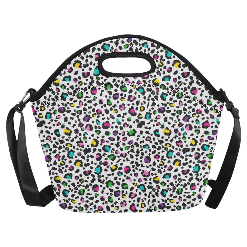 Animal Print In Colour - Neoprene Lunch Bag Neoprene Lunch Bag Printed Offshore