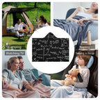 Equations Kids Hooded Blanket 100cm x 130cm Kids Hooded Blanket Maths Printed Offshore