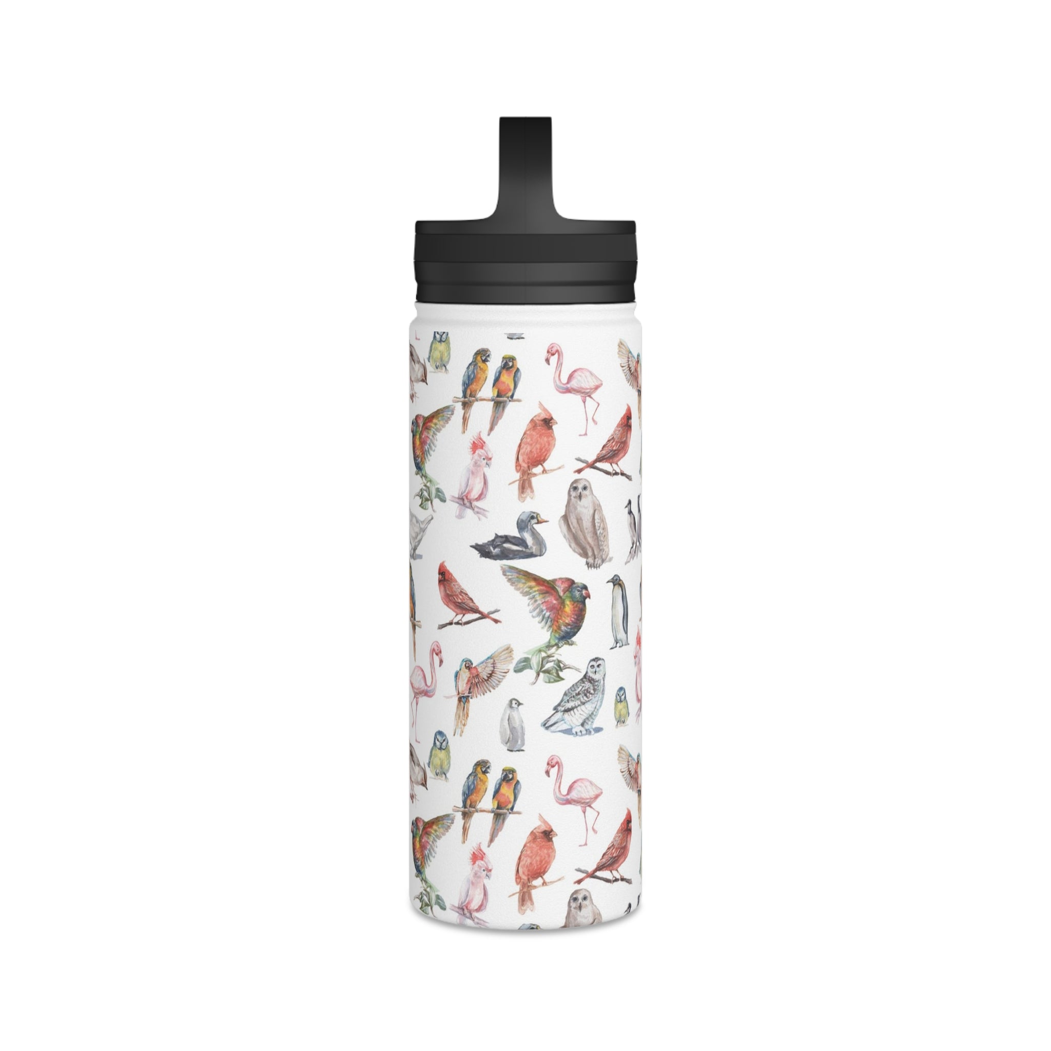Birds Of A Feather - Stainless Steel Water Bottle, Handle Lid Stainless Steel Water Bottle With Handle Lid animal Globally Fulfilled