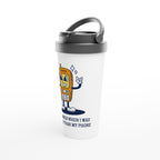 I Remember When I Was Smarter Than My Phone - White 15oz Stainless Steel Travel Mug Travel Mug Funny Globally Fulfilled Retro tech