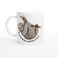 Don't Knock Lazy Until You Try It, Sloth White 11oz Ceramic Mug Default Title White 11oz Mug animal Funny Globally Fulfilled