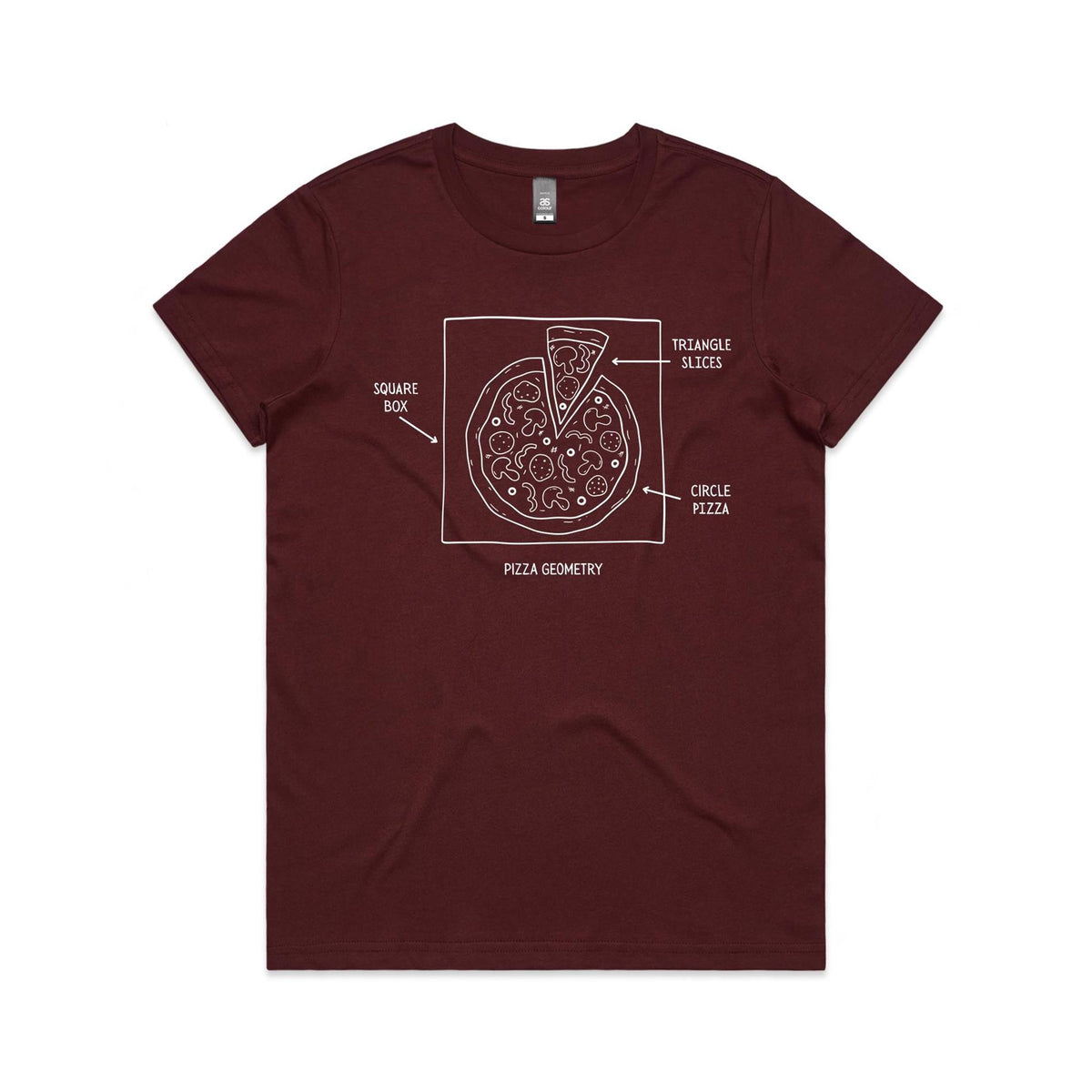 Pizza Geometry Women's AS Colour T-shirt