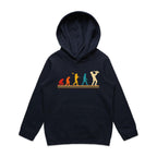 Saxophone Player - Kids Hoodie Navy Kids Hoodie Music Printed In Australia