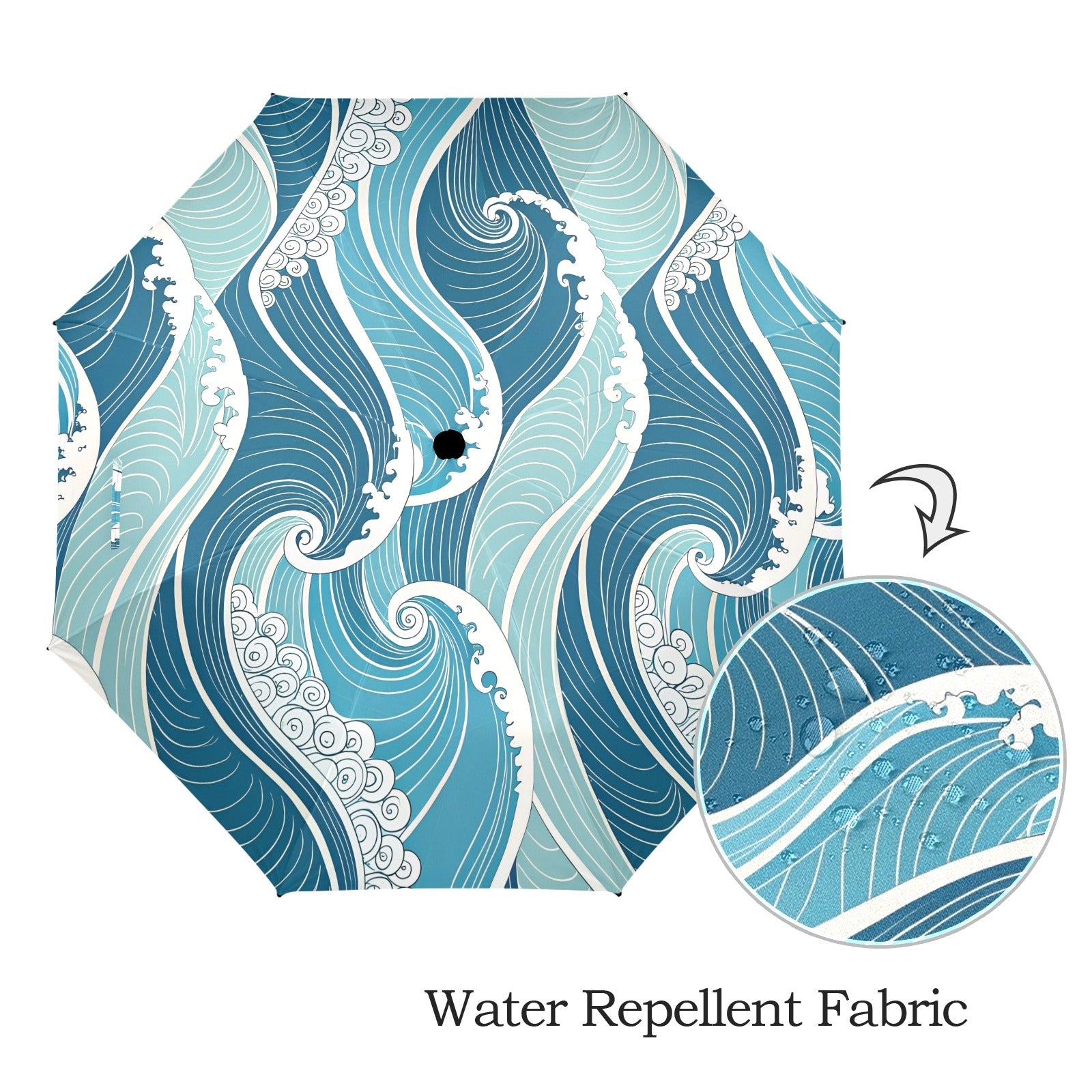 Ocean Waves Umbrella Umbrella Ocean Printed Offshore Surf