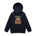 Chess And Education - Kids Hoodie Navy Kids Hoodie Chess Games Printed In Australia