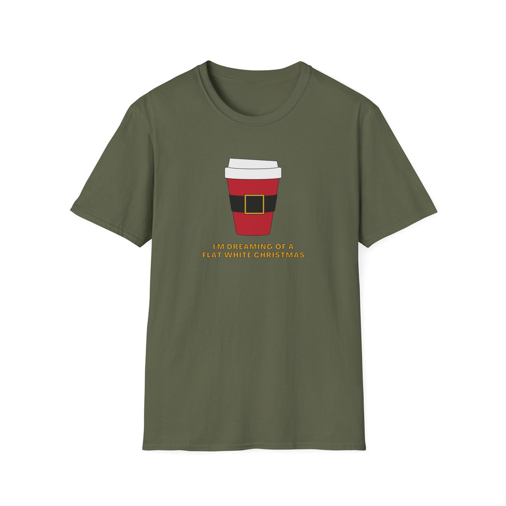 I'm Dreaming Of A Flat White Christmas - Unisex Softstyle T-Shirt