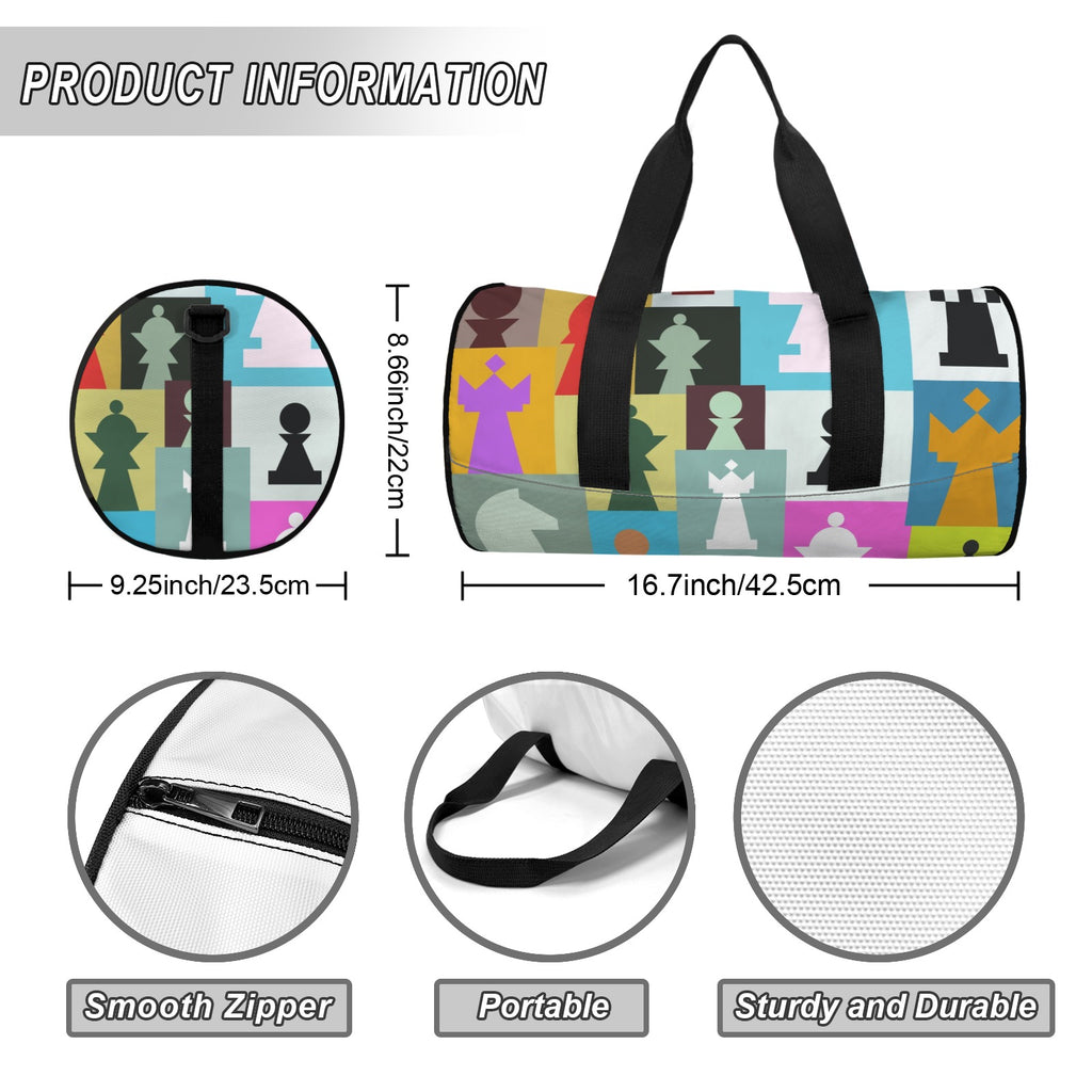 Colourful Chess Duffle Bag Duffle Bag Printed Offshore