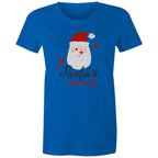 Santa's Favourite - Womens T-shirt Bright Royal Womens Christmas T-shirt Christmas Printed In Australia