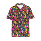 Colourful Cats Men's Short Sleeve Hawaiian Shirt Men's Hawaiian Shirt (New) animal Printed Offshore