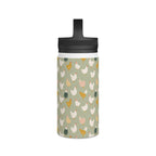 Chicken Life Stainless Steel Water Bottle, Handle Lid Stainless Steel Water Bottle With Handle Lid animal Globally Fulfilled
