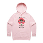 I Want To Be-Leaf, UFO - Womens Hoodie Pink Womens Hoodie Printed In Australia Sci Fi