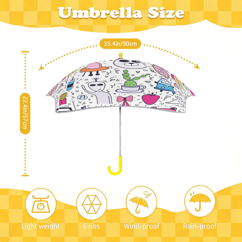 Cute And Fun Kids Safe Round Corner Umbrella Kids Safe Round Corner Umbrella Printed Offshore