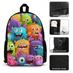 Crazy Monsters - Three Piece Backpack Set