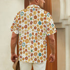 70's Style Floral Men's Hawaiian Shirt