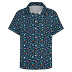 UFO's And Aliens Women's Short-Sleeve Button Up Shirt Women's Short-Sleeve Button Up Shirt Printed Offshore Sci Fi