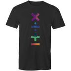 Math Symbols - Mens T-Shirt Black Mens T-shirt Maths Printed In Australia