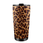 Leopard Print - 20oz Mobile Tumbler with Lid (Black Lock) 20oz Travel Mug animal Printed Offshore