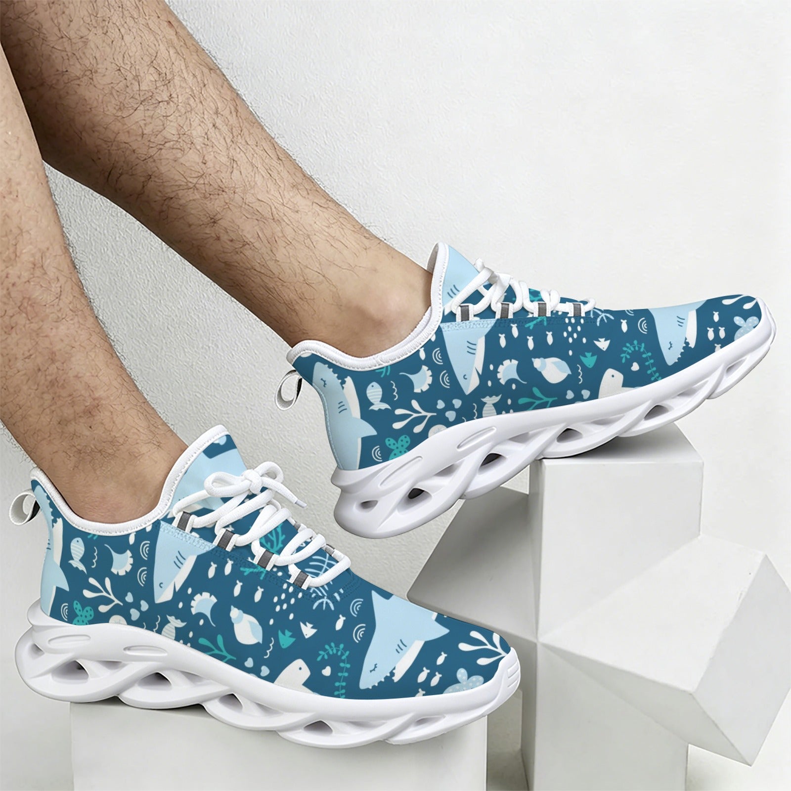 Ocean Animals Men's Twisted Sole Sneakers