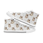Cheeky Cats Men's High Top Canvas Shoes Men's Classic High Top Canvas Shoes animal Printed Offshore