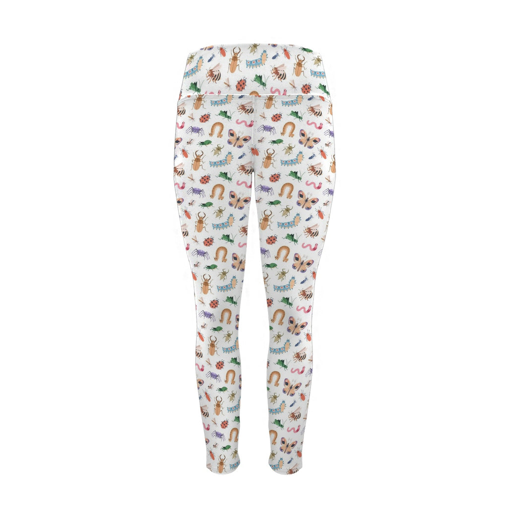 Cute Bugs Women's High Waist Pockets Yoga Leggings Women's High Waist Pockets Yoga Leggings animal Printed Offshore