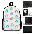 Cute Rainbows - Three Piece Backpack Set