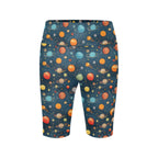 Galaxy Women's Bike Shorts With Side Pockets Women's Bike Shorts Printed Offshore Space