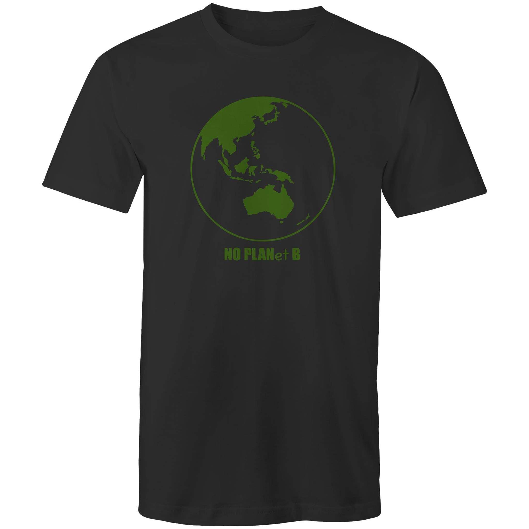 No Planet B, Earth - Mens T-Shirt Black Mens T-shirt Environment Printed In Australia