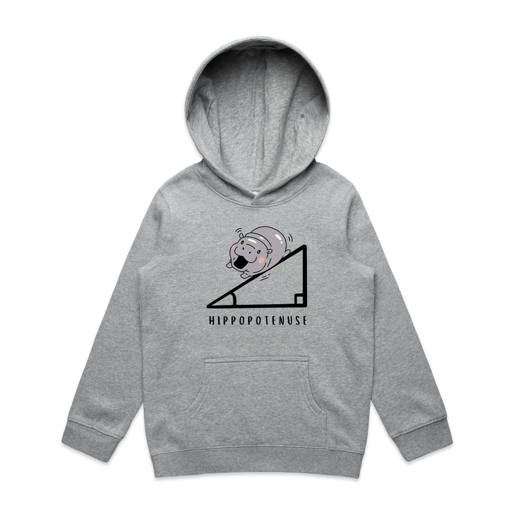 Hippopotenuse Hippo Hypotenuse Kids AS Colour Hoodie
