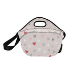Pretty Hearts - Neoprene Lunch Bag Neoprene Lunch Bag Printed Offshore