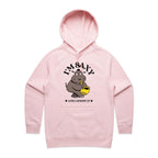 I'm Saxy And I Know It, Hippo Saxophone Player - Womens Hoodie Pink Womens Hoodie animal Music Printed In Australia